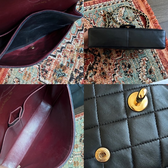 Chanel Classic Vintage Medium Black Double Flap Bag - Picture 9 of 11